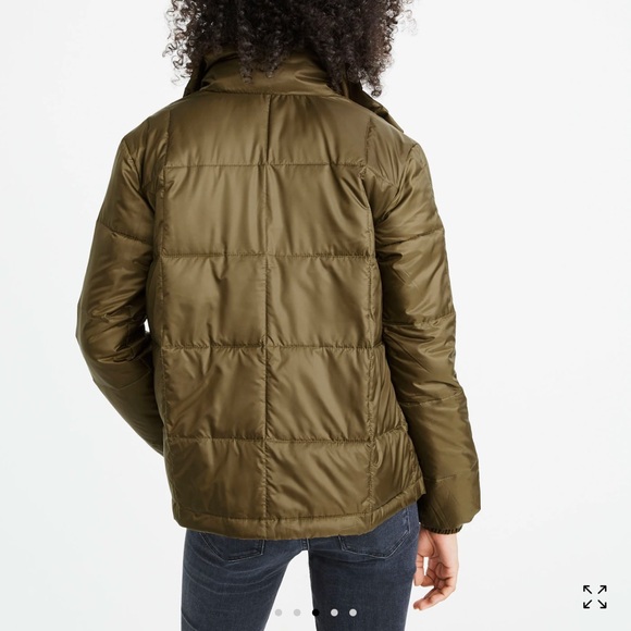Madewell Travel Buddy Packable Puffer in Kale Size XS - Picture 2 of 12